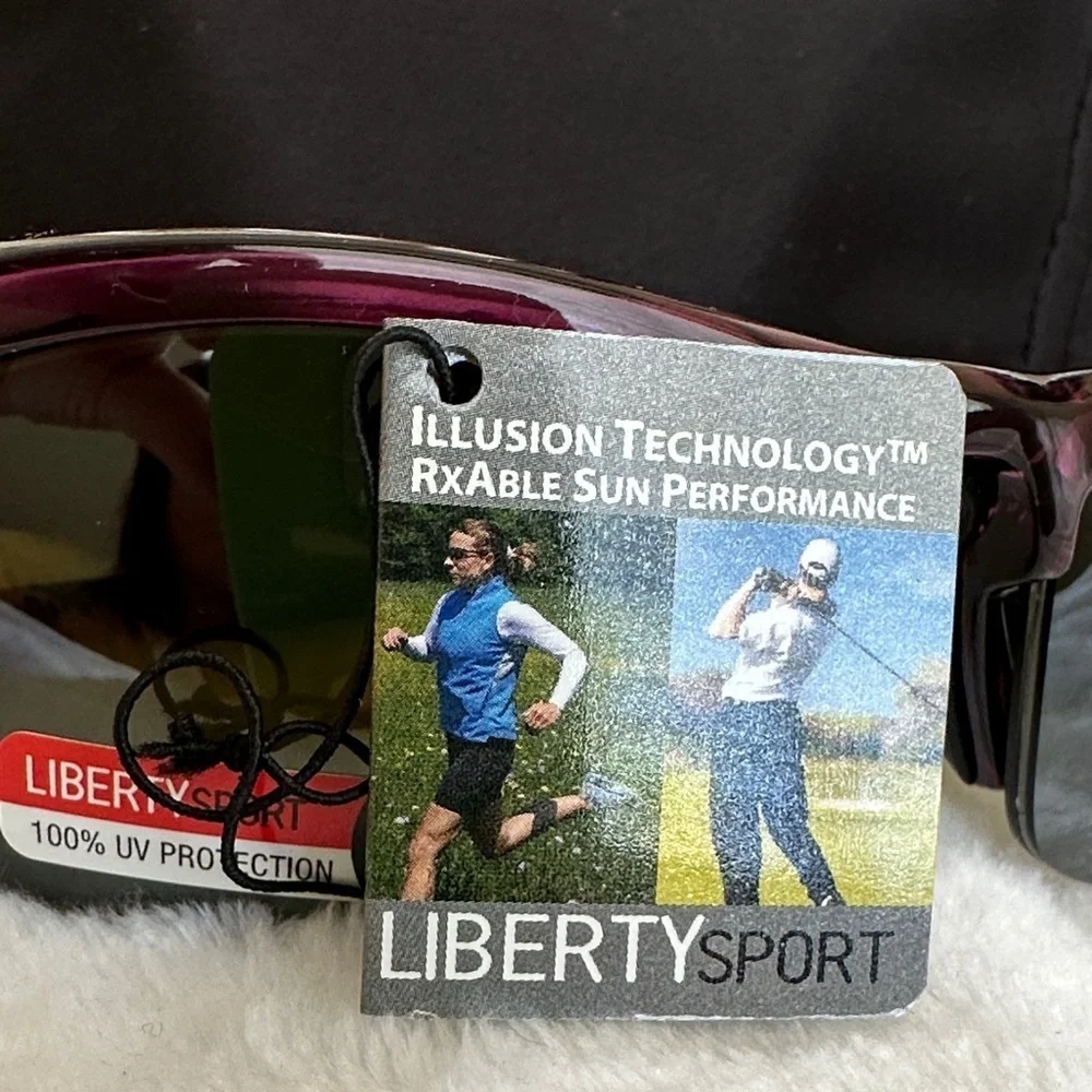 Liberty Sport Sun performance wrap style sunglasses new with pouch